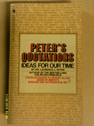 Stock image for Peter's Quotations for sale by Better World Books: West