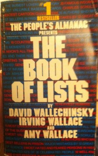 Imagen de archivo de Book of List a la venta por Once Upon A Time Books