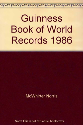 Stock image for Guinness Book of World's Records 86 for sale by Wonder Book