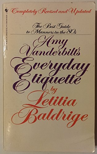 Beispielbild fr Amy Vanderbilt's Everyday Etiquette zum Verkauf von Books for a Cause