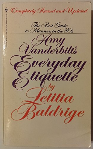 Imagen de archivo de Amy Vanderbilt's Everyday Etiquette a la venta por Books for a Cause