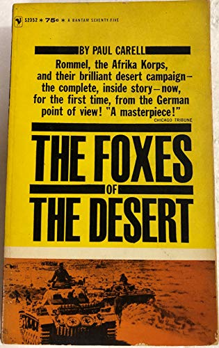 9780553265910: The Foxes of the Desert