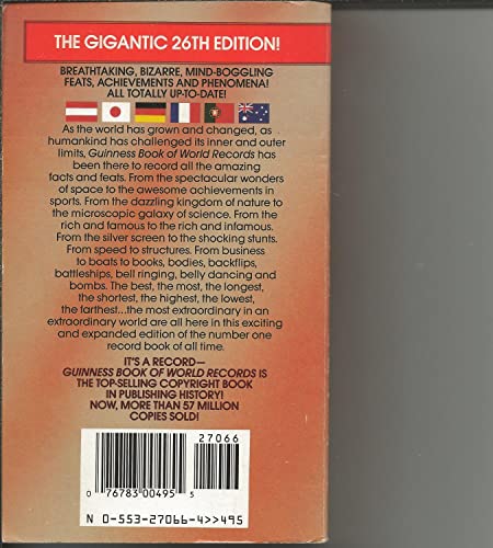 Beispielbild fr Guinness Book of World's Records (Giant 1988 Revised Edition) zum Verkauf von Your Online Bookstore