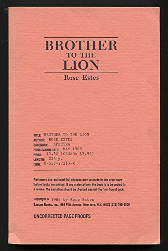 Beispielbild fr Brother to the Lion (Saga of the Lost Lands #2) zum Verkauf von Colorado's Used Book Store