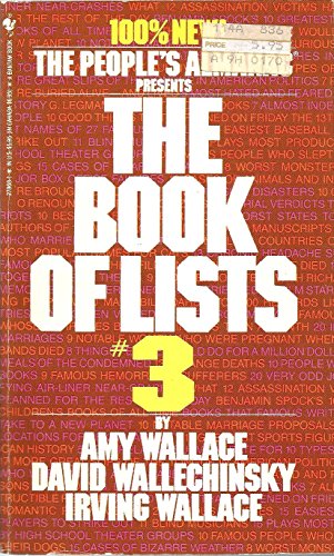 Stock image for The People's Almanac Presents the Book of Lists 3 for sale by Better World Books