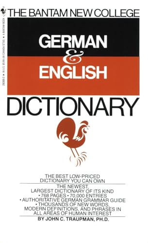 Imagen de archivo de The Bantam New College German English Dictionary (English and German Edition) a la venta por Goodwill of Colorado