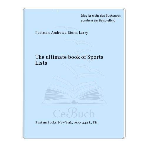 Stock image for The Ultimate Book of Sports Lists for sale by Better World Books