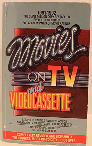 Beispielbild fr Movies on TV and Videocassette 1991-1992 zum Verkauf von SecondSale