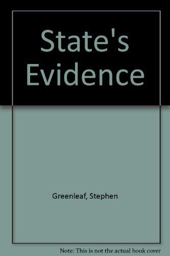 Imagen de archivo de State's Evidence a la venta por Better World Books