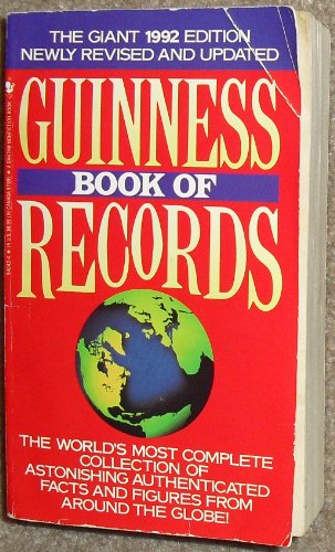 Imagen de archivo de Guinness Book of Records, 1992 a la venta por Goodwill of Colorado