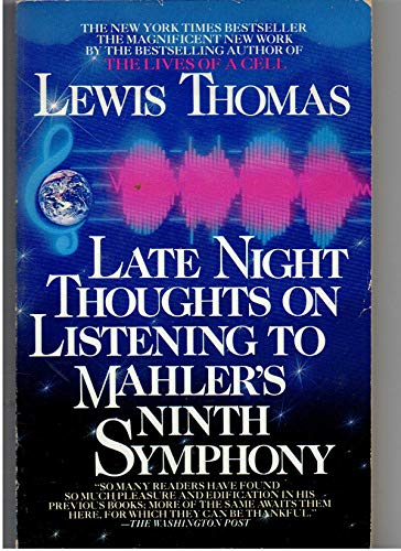 Beispielbild fr Late Night Thoughts on Listening to Mahler's Ninth Symphony zum Verkauf von The Maryland Book Bank
