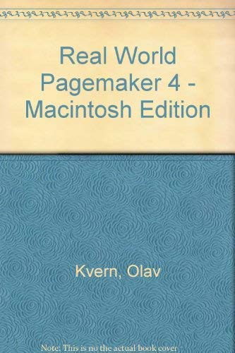 REAL WORLD PAGEMAKER 4 MAC ED (9780553348743) by Kvern, Olav Martin