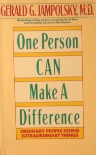 Beispielbild fr One Person Can Make a Difference zum Verkauf von Better World Books