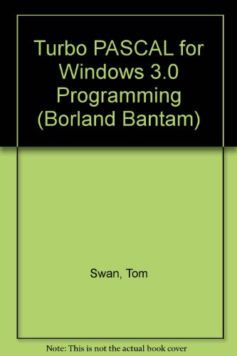 9780553352931: Turbo PASCAL for Windows 3.0 Programming