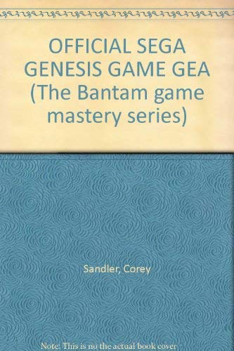 Stock image for OFFICIAL SEGA GENESIS GAME GEA for sale by ThriftBooks-Dallas