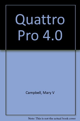 9780553370416: Quattro Pro 4.0