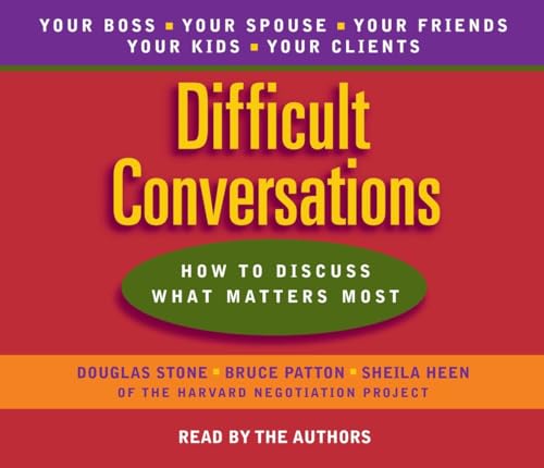 Imagen de archivo de Difficult Conversations: How to Discuss What Matters Most a la venta por HPB-Red