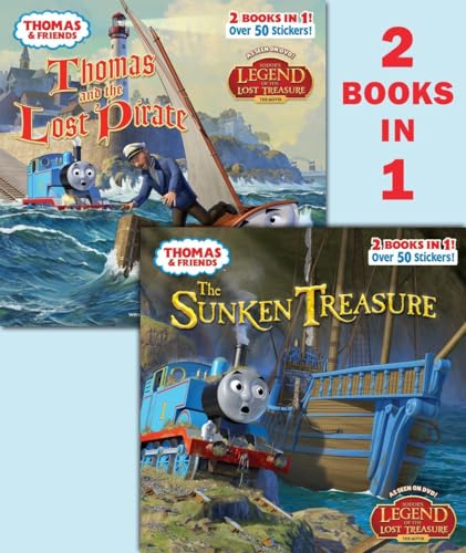Imagen de archivo de Thomas and the Pirate/ The Sunken Treasure (Thomas & Friends) (Pictureback(R)) a la venta por Jenson Books Inc