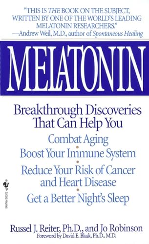 Beispielbild fr Melatonin : Breakthrough Discoveries That Can Help You Combat Aging, Boost Your Immune System, Reduce Your Risk of Cancer and Heart Disease, Get a Better Night's Sleep zum Verkauf von Better World Books