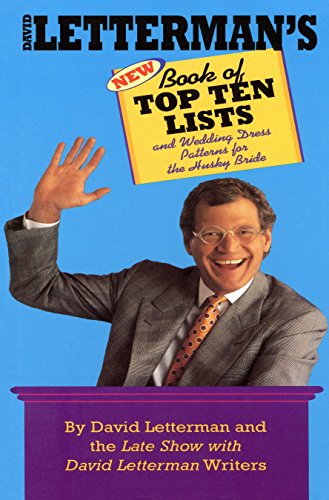 9780553763584: David Letterman's New Book of Top Ten Lists: and Wedding Dress Patterns for the Husky Bride