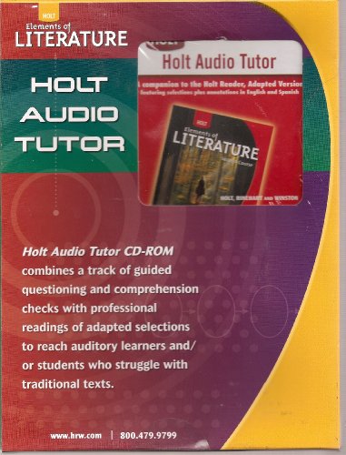 Holt Elements of Literature: Holt Audio Tutor CD-ROM Second Course (9780554004686) by HOLT, RINEHART AND WINSTON