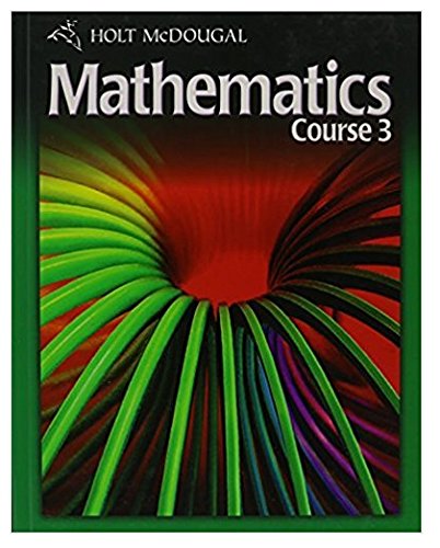 Holt McDougal Mathematics Course 3 Â© 2010: Resource Book with Answers: Chapter 5 (9780554007359) by Bennett, Burger, Et Al