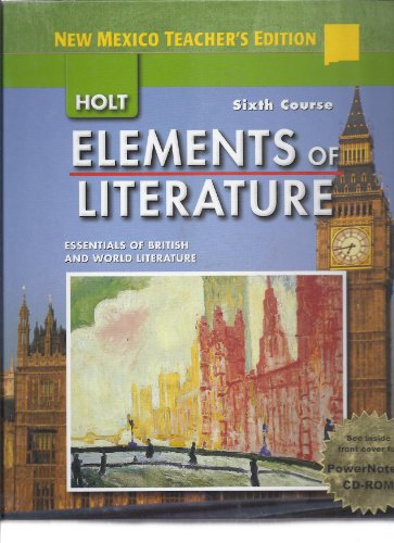 "Elements of Literature" (Sixth course) (9780554007885) by Holt