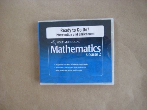 Holt McDougal Mathematics Course 2 Â© 2010: Ready to Go On? Intervention and Enrichment CD-ROM (9780554010328) by [???]