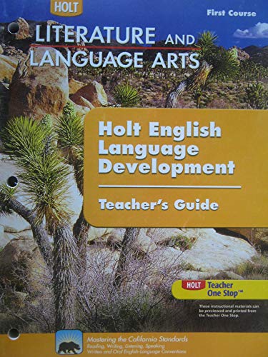 Stock image for Holt Literature and Language Arts California: English Language Development Teacher Guide Grade 7 for sale by dsmbooks