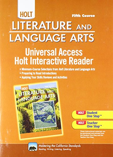 Imagen de archivo de Holt Literature And Language Arts: Universal Access: Interactive Reader Grade 11 ; 9780554016818 ; 0554016818 a la venta por APlus Textbooks