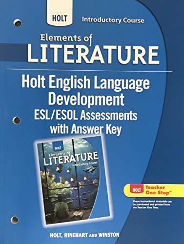 Imagen de archivo de Holt Elements of Literature: Holt English Language Development: ESL/ESOL Assessments with Answer Key Introductory Course a la venta por Nationwide_Text