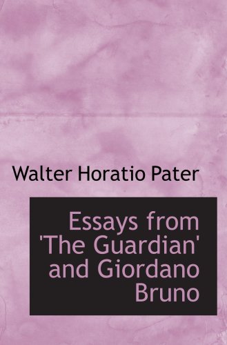 Beispielbild fr Essays from 'The Guardian' and Giordano Bruno zum Verkauf von Revaluation Books