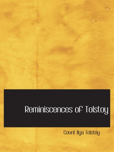 Stock image for Reminiscences of Tolstoy for sale by Revaluation Books