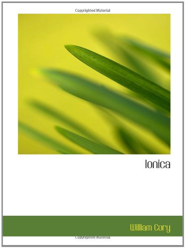 Stock image for Ionica for sale by Revaluation Books