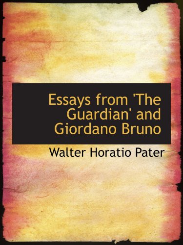 Beispielbild fr Essays from 'The Guardian' and Giordano Bruno zum Verkauf von Revaluation Books