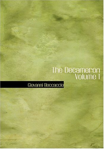 9780554261027: The Decameron Volume I (Large Print Edition)