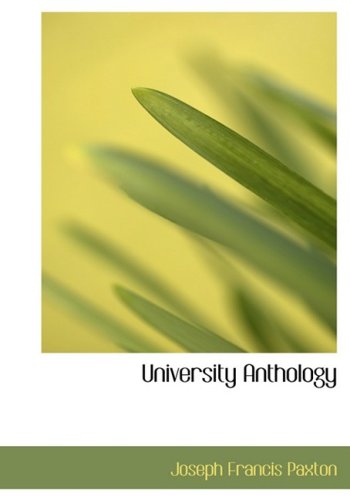 9780554550336: University Anthology (Large Print Edition)