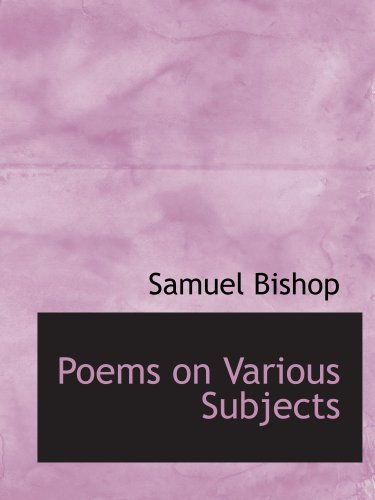 9780554666983: Poems on Various Subjects
