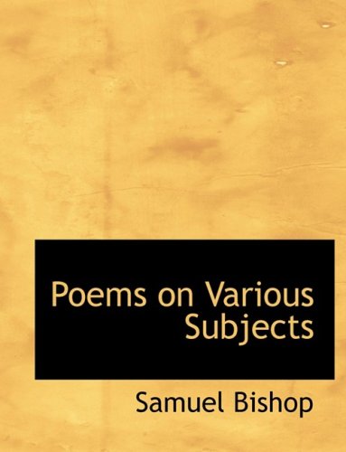 9780554667010: Poems on Various Subjects (Large Print Edition)
