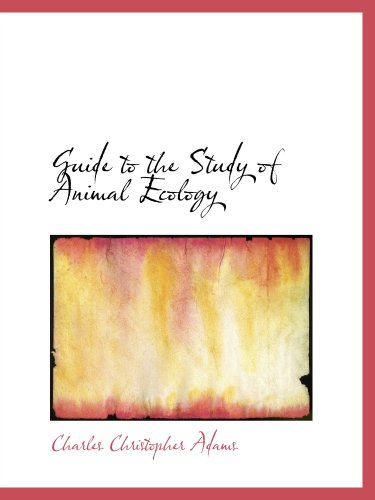 9780554775906: Guide to the Study of Animal Ecology