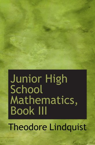9780554871271: Junior High School Mathematics, Book III