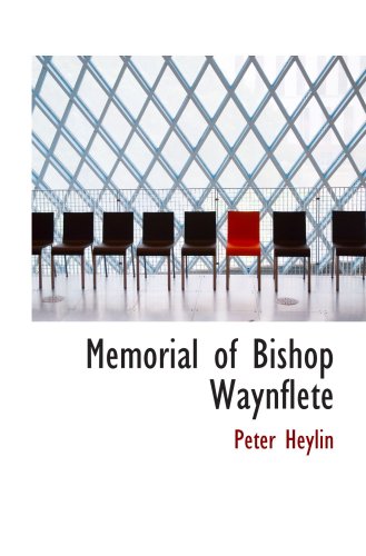 Stock image for Memorial of Bishop Waynflete for sale by Revaluation Books