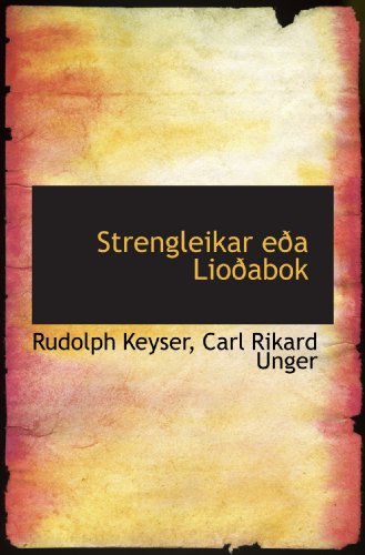 Imagen de archivo de Strengleikar ea Lioabok a la venta por Revaluation Books