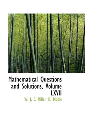 9780554941929: Mathematical Questions and Solutions