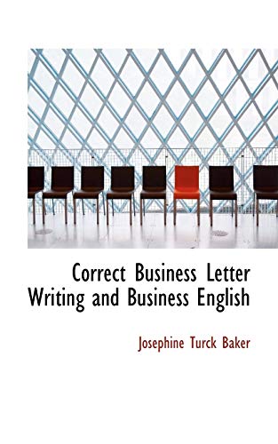 Imagen de archivo de Correct Business Letter Writing and Business English a la venta por medimops