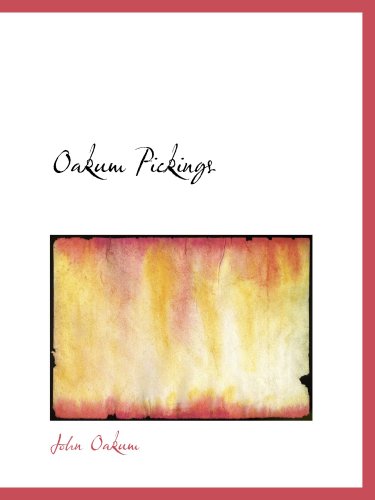 Stock image for Oakum Pickings for sale by Revaluation Books