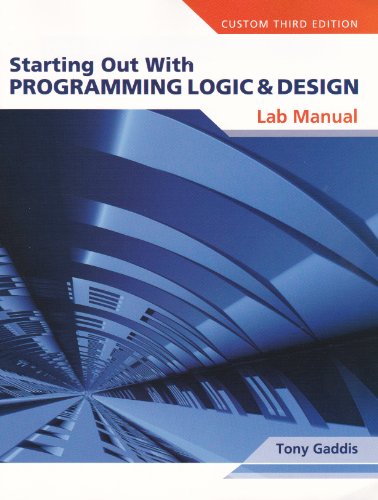 Imagen de archivo de Lab Manual for Starting Out with Programming Logic & Design a la venta por Wonder Book