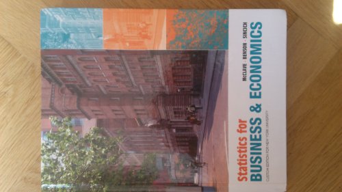 Beispielbild fr Statistics for Business and Economics Custom Edition for New York University (Statistics for Business and Economics) zum Verkauf von SecondSale