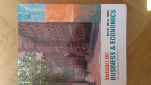 9780555038352: Statistics for Business and Economics Custom Editi