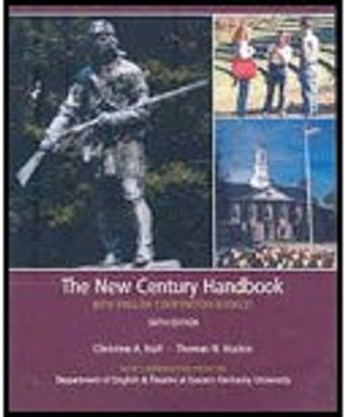 Stock image for The New Century Handbook 6th Ed, Dept of English & Theater At Eastern Kentucky for sale by HPB-Red